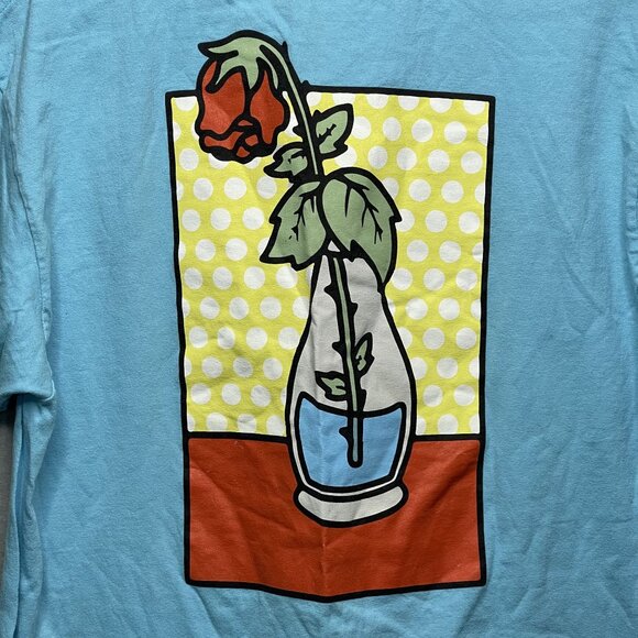 A-Lab Withered Rose Pacific Blue T-Shirt Men L - Picture 5 of 6